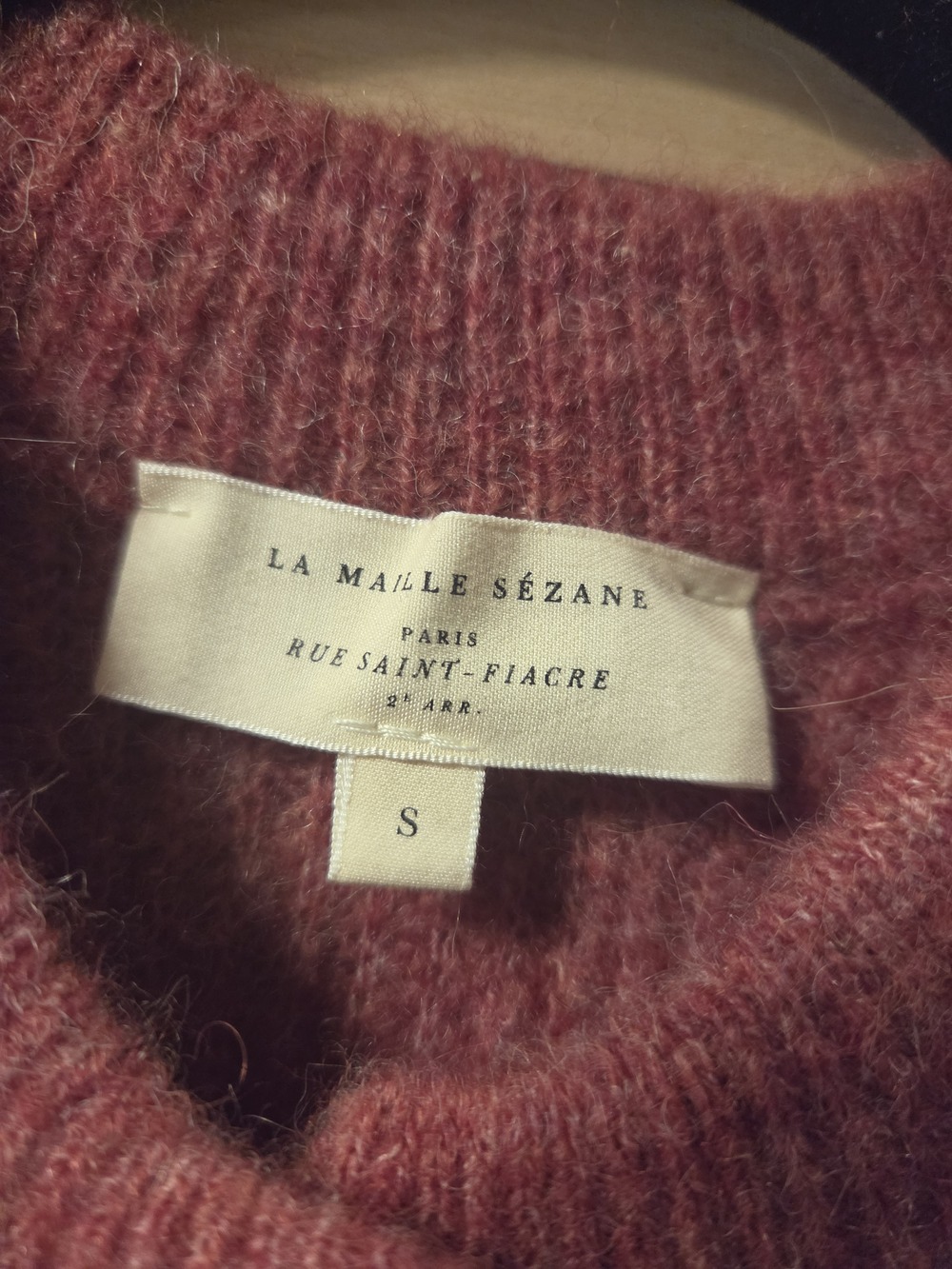 Sezane Othello Cardigan Rosewood - Size S - Picture 2 of 2